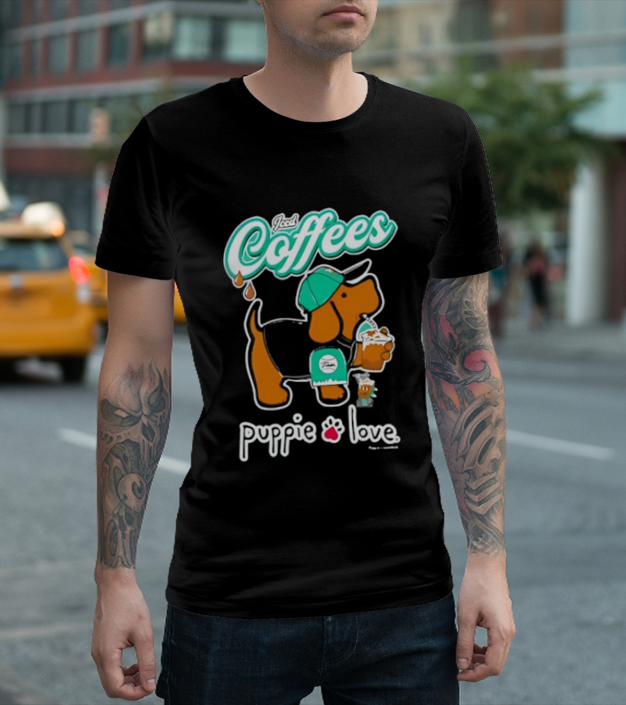 Puppie Love Iced Coffees Pup Kelly T-Shirt