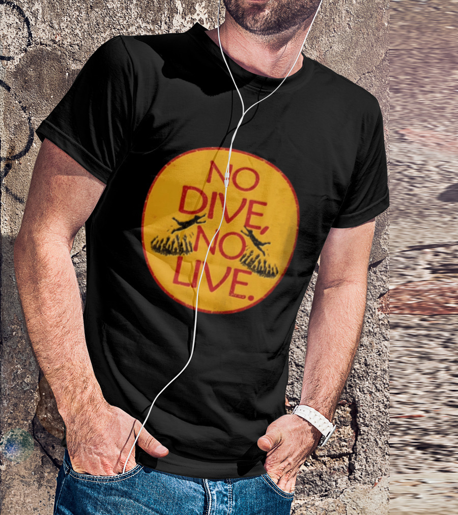 No Dive No Live Vintage Scuba Diving T-Shirt