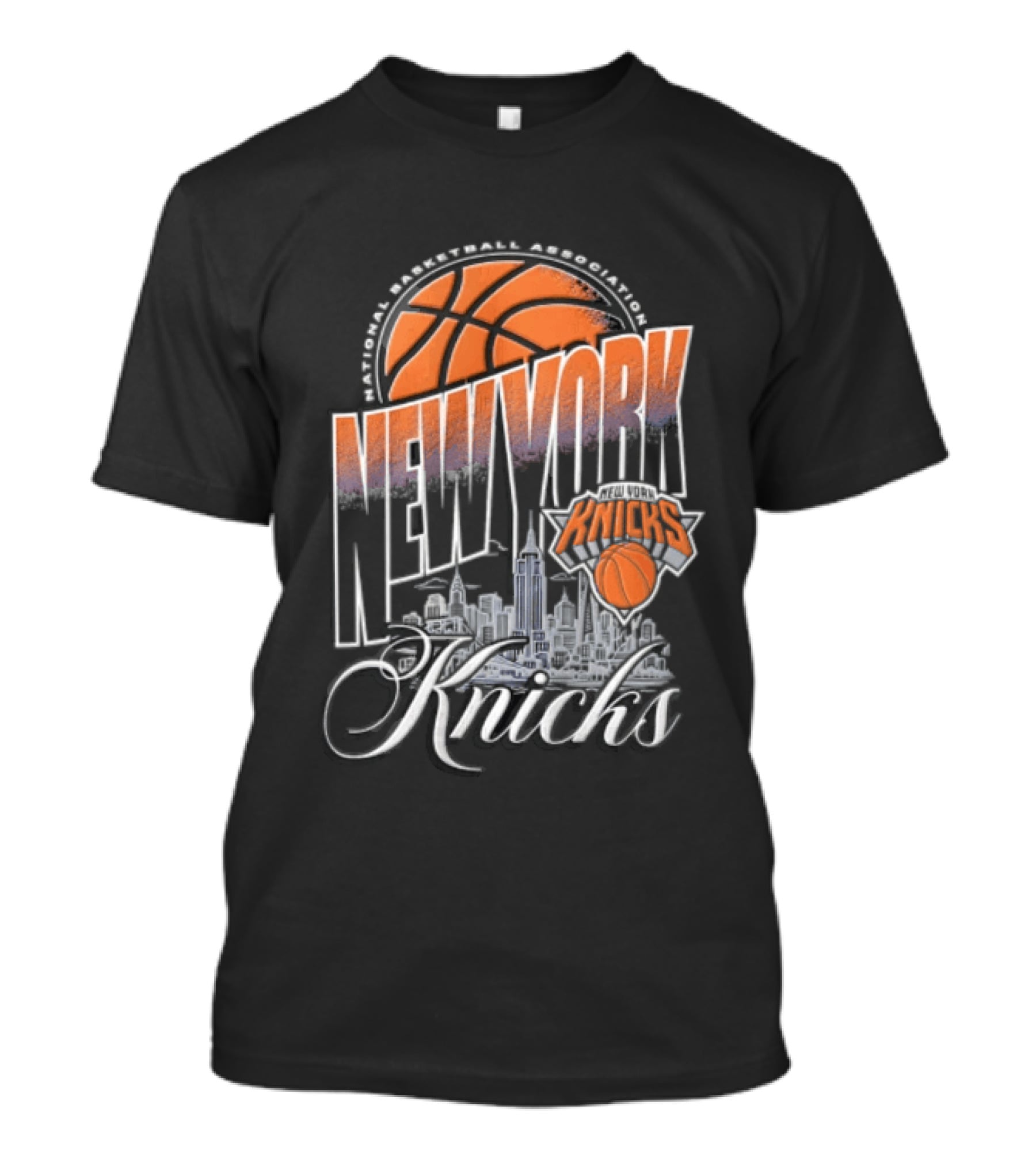 New York Knicks Basketball Skyline Something Inked T-Shirt