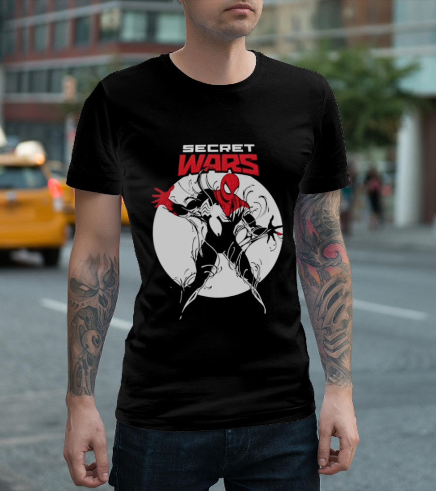 Secret Wars Spider Man Iconic Marvel T-Shirt
