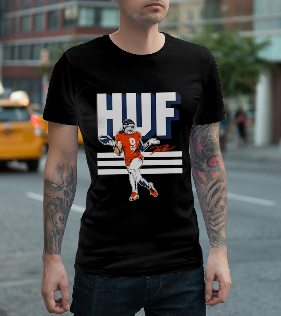 Denver Broncos Football HUF Hufanga 9 Jersey T-Shirt