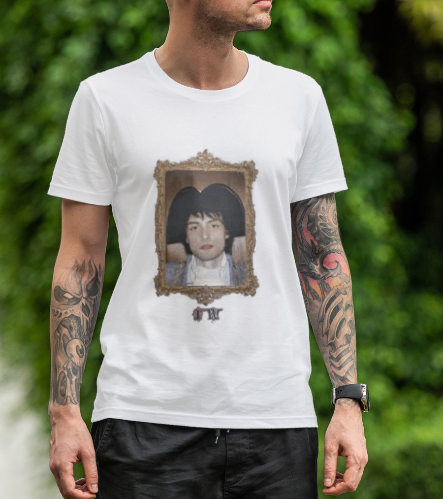 Finn Wolfhard Common Side Effects Tour Longsleeve Portrait In Ornate Frame T-Shirt