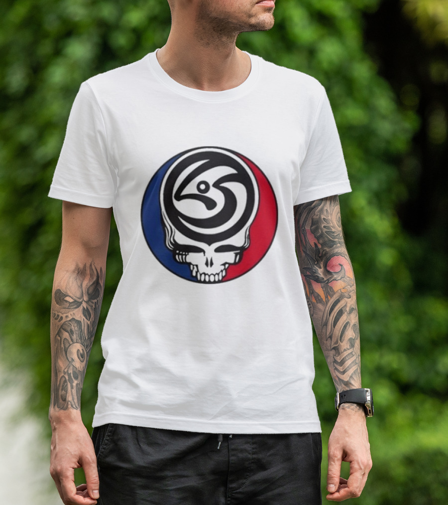 Leftover Salmon Grateful Dead Steal Your Face Salmon Garcia's Chicago March 6 8 2026 T-Shirt