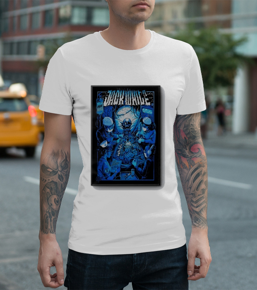 Jack White Del Mar CA 9 30 2026 Fake Blues Touring Skeleton Surgeons T-Shirt