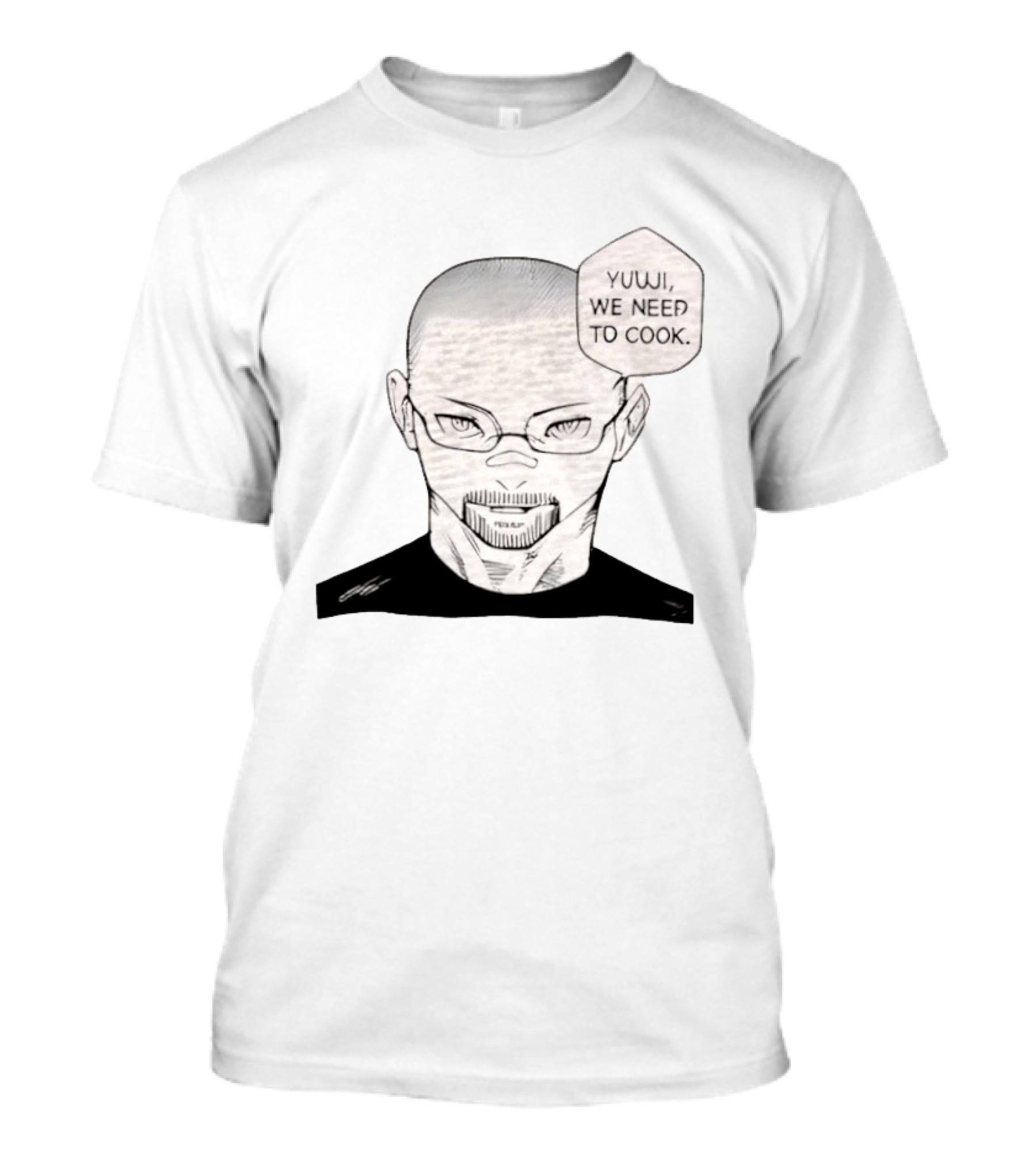 Satoru Gojo Walter White Crossover YUUJI WE NEED TO COOK Anime Manga Fusion T-Shirt