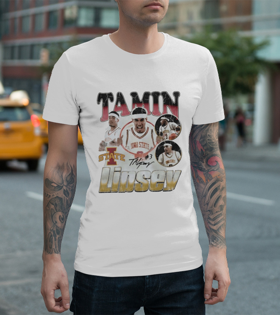 Tamin Lipsey Iowa State Cyclones Basketball No 3 Retro 90s T-Shirt