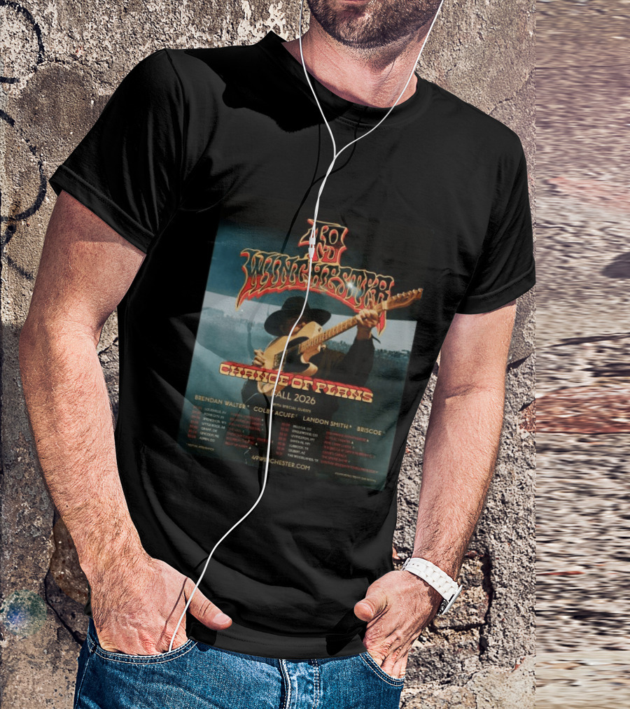 49 Winchester Change Of Plans Tour Fall 2026 Brendan Walter Colby Acuff Landon Smith Briscoe T-Shirt