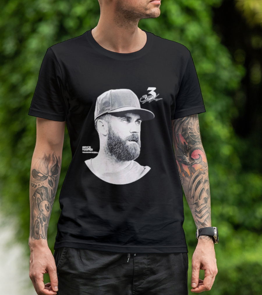 Bryce Harper Philadelphia Phillies Lineage Series 3 Signature T-Shirt