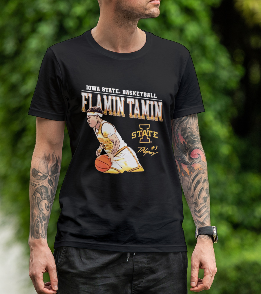 Iowa State Basketball Flamin Tamin Lipsey #3 T-Shirt