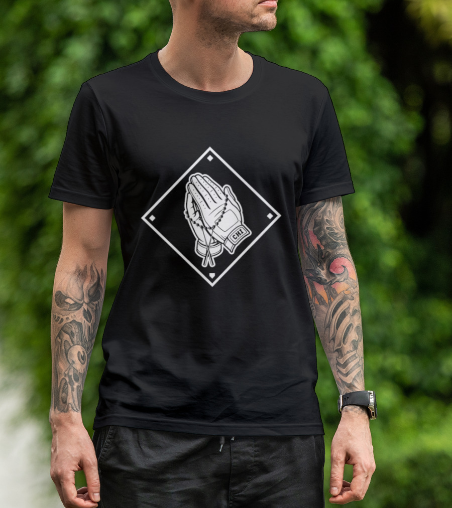 Chicago White Sox Blessed Baseball Pray Hands T-Shirt