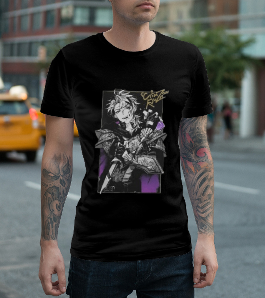 Crimzon Ruze Gamersupps Manga Warrior Aesthetic T-Shirt