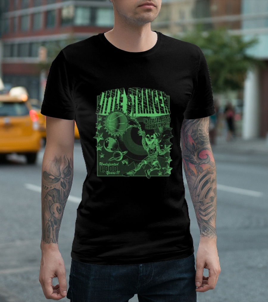 Little Stranger Undefeated Intergalactic Champions 1000 Years Alien Basketball T-Shirt