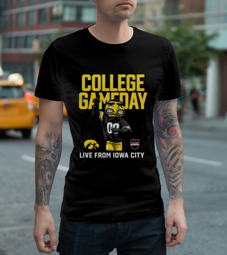 College Gameday Iowa City Iowa Hawkeyes Live Event Crewneck ESPN T-Shirt