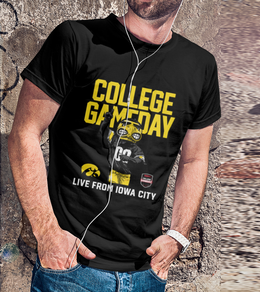 College Gameday Iowa City Iowa Hawkeyes Live Event Crewneck ESPN T-Shirt