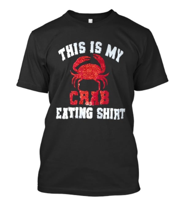 This Is My Crab Eating Red Glitter Crab T-Shirt