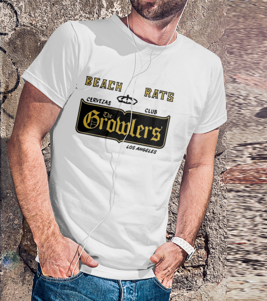 Beach Rats Cervezas Club The Growlers Los Angeles 2026 T-Shirt