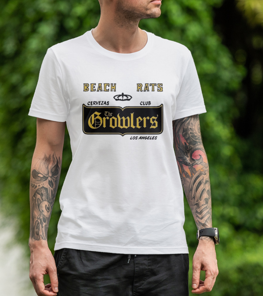 Beach Rats Cervezas Club The Growlers Los Angeles 2026 T-Shirt