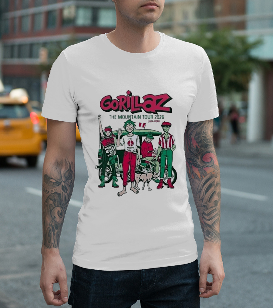 Gorillaz The Mountain Tour Lima Peru 2026 Arena 1 Park November 23 T-Shirt