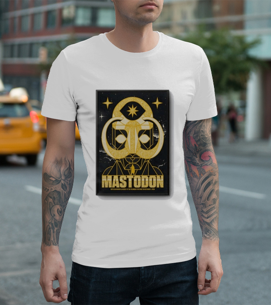 Mastodon The Fillmore Detroit Oct 1 2026 With Deafheaven And Khemmis T-Shirt