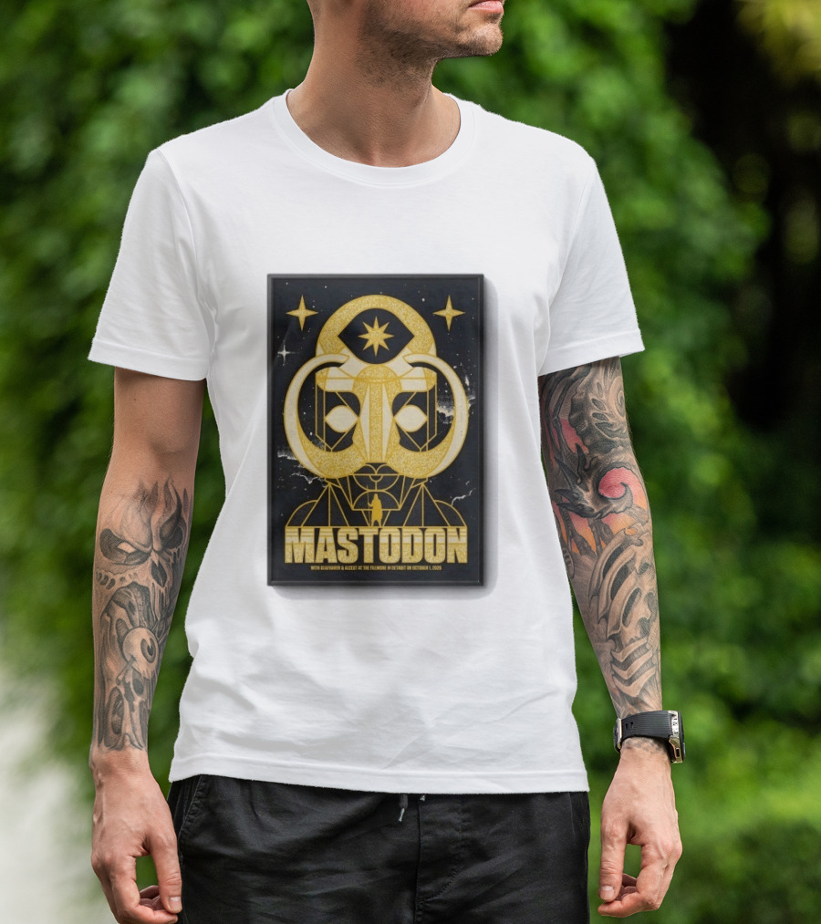 Mastodon The Fillmore Detroit Oct 1 2026 With Deafheaven And Khemmis T-Shirt