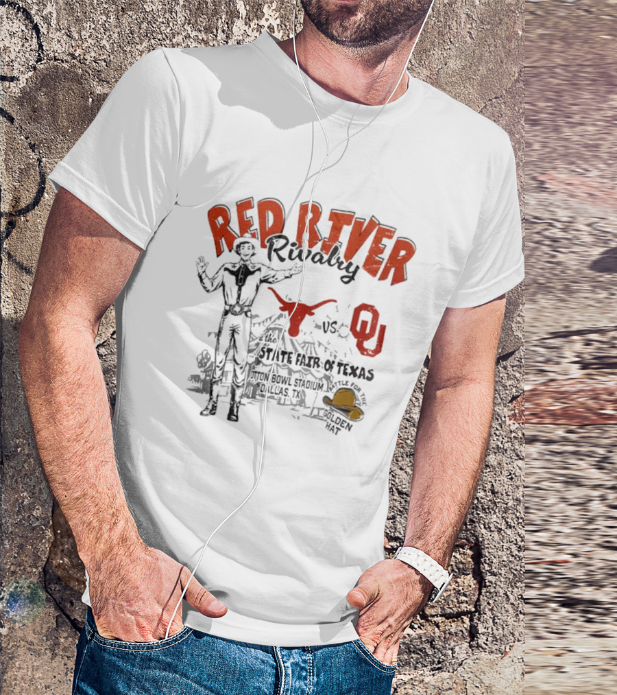 Red River Rivalry 2026 Texas Longhorns OU State Fair Texas Football Showdown T-Shirt