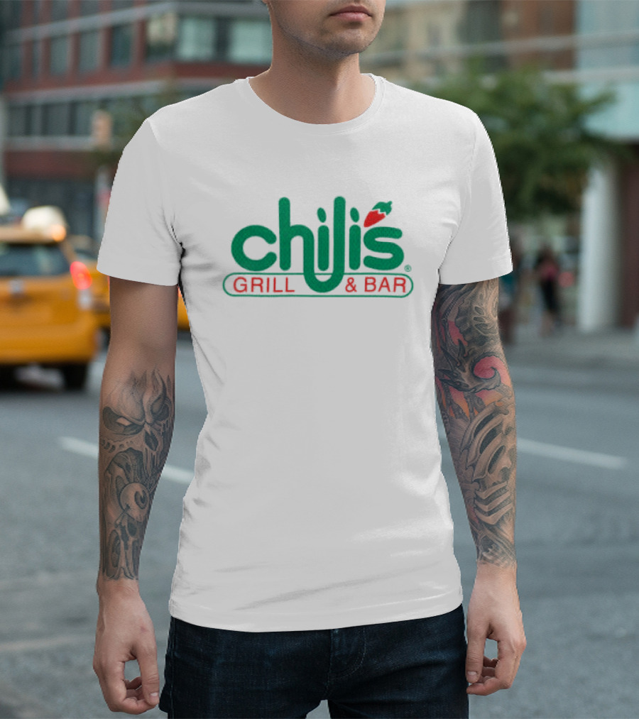 Welcome To Chili's Grill & Bar Varsity Jersey T-Shirt