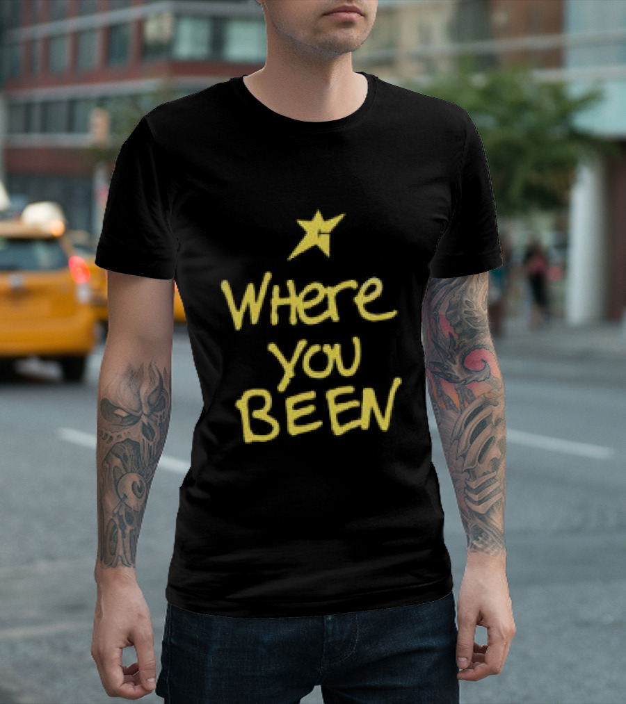 Carpetco Dinosaur Jr. Where You Been Black Star Yellow T-Shirt
