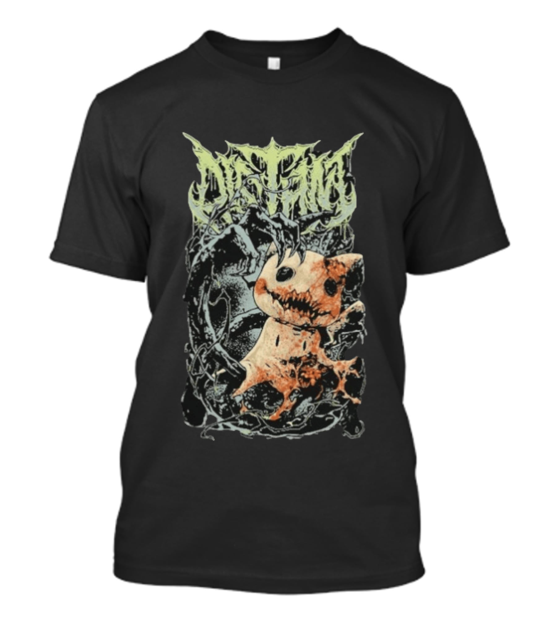 Distant Mimic Creepy Creature In Thorny Vines T-Shirt