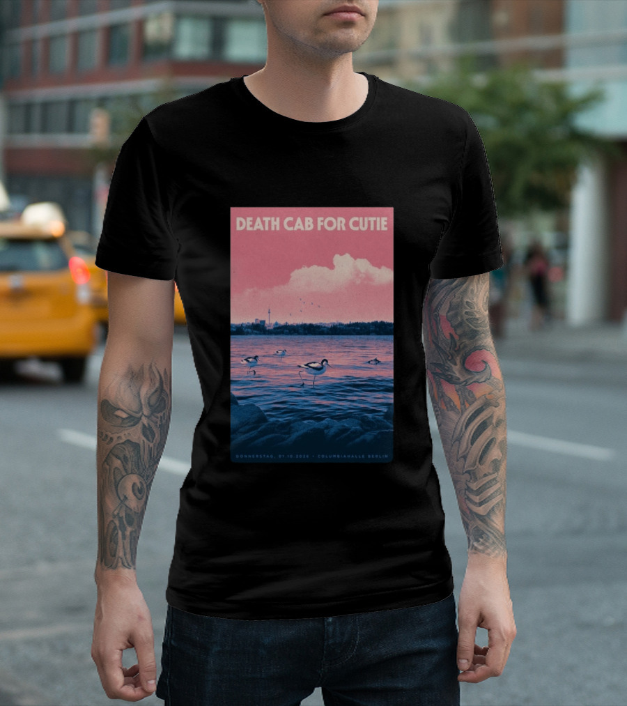 Death Cab For Cutie Columbiahalle Berlin Concert 2026 Donnerstag 01.10 Exclusive T-Shirt