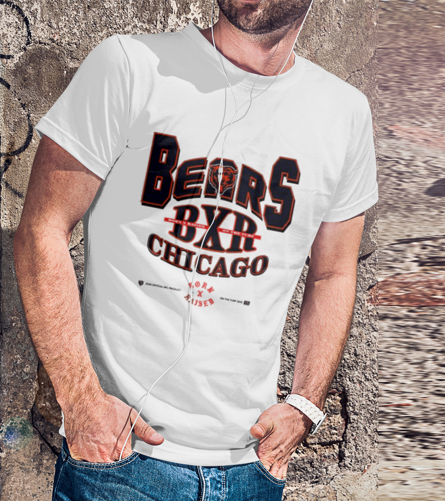 Born X Raised Bears BXR Chicago Collection White T-Shirt