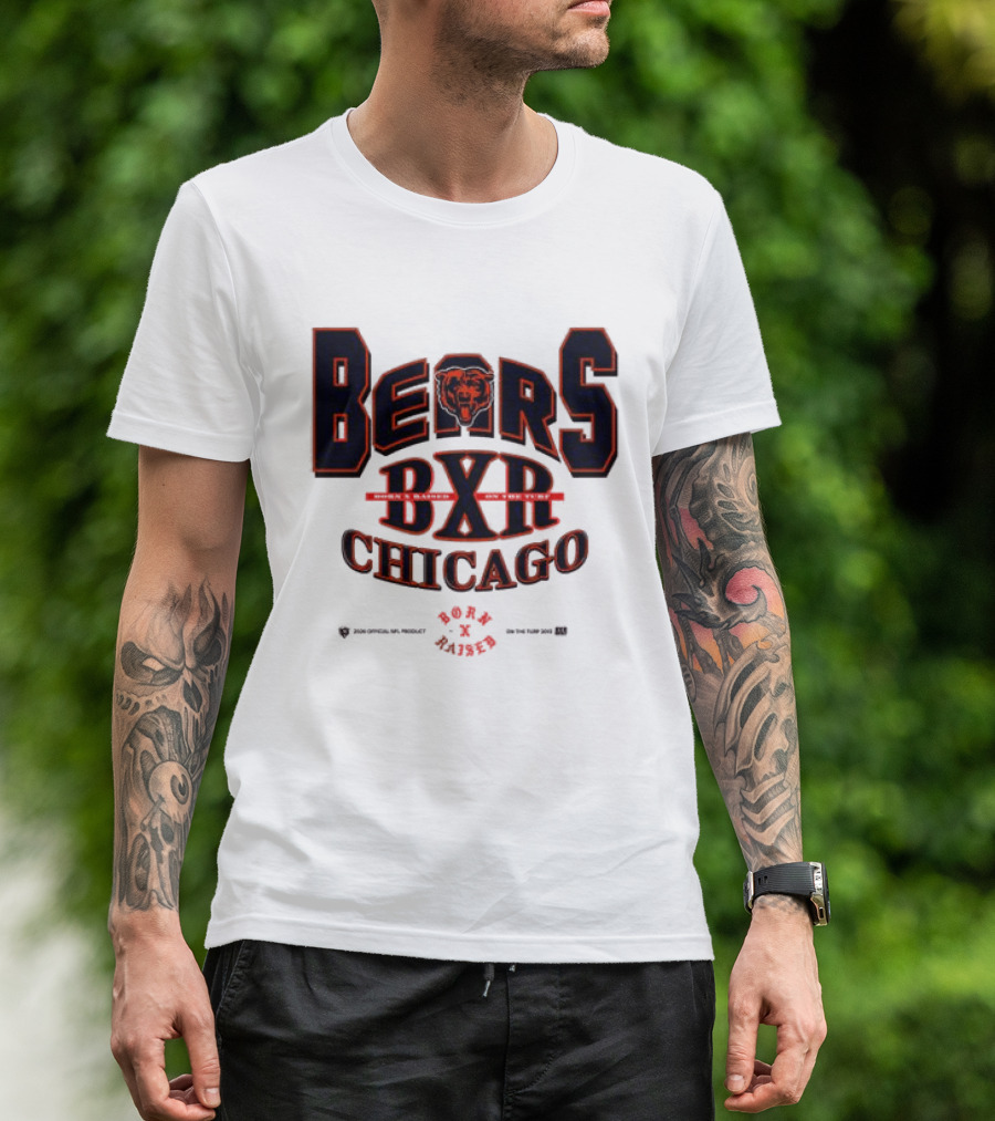 Born X Raised Bears BXR Chicago Collection White T-Shirt