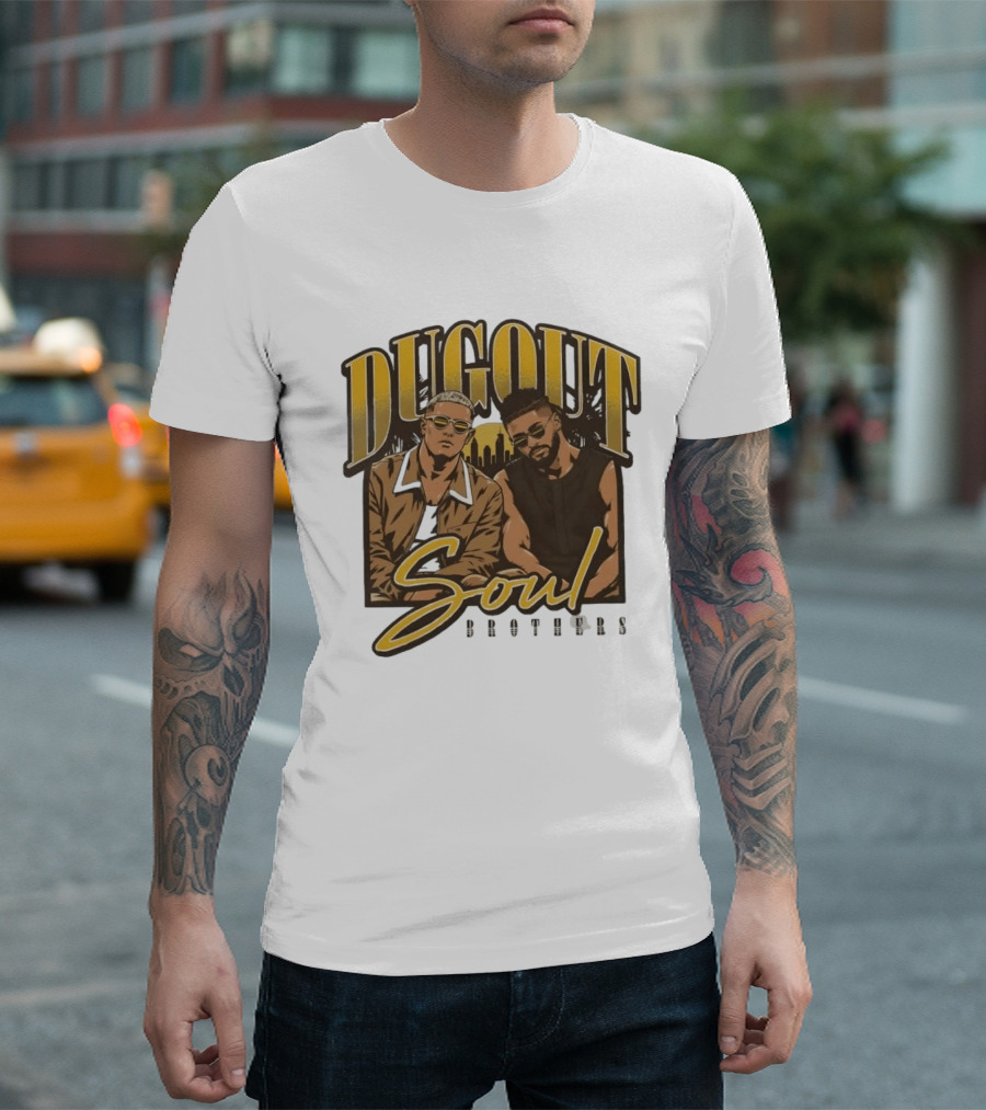 Dugout Soul Brothers Fernando Tatis Jr Manny Machado San Diego Padres T-Shirt
