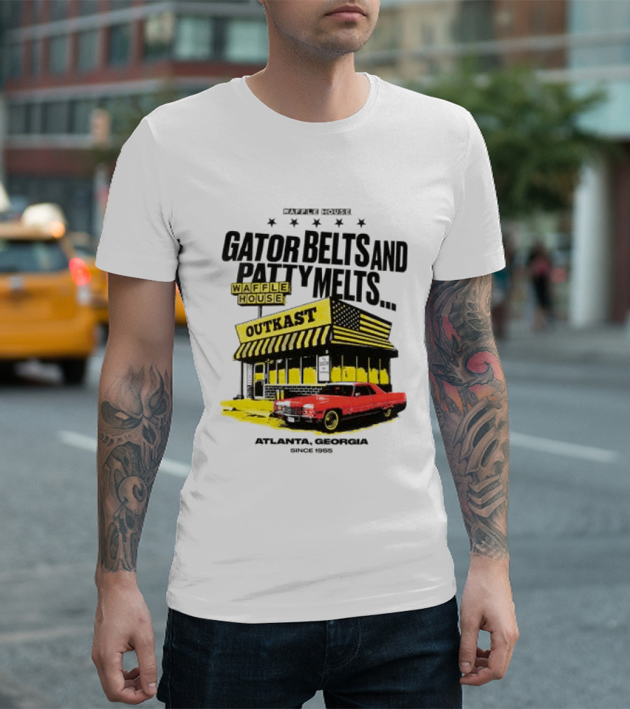 Gator Belts And Patty Melts Outkast Waffle House Atlanta Georgia 1995 T-Shirt
