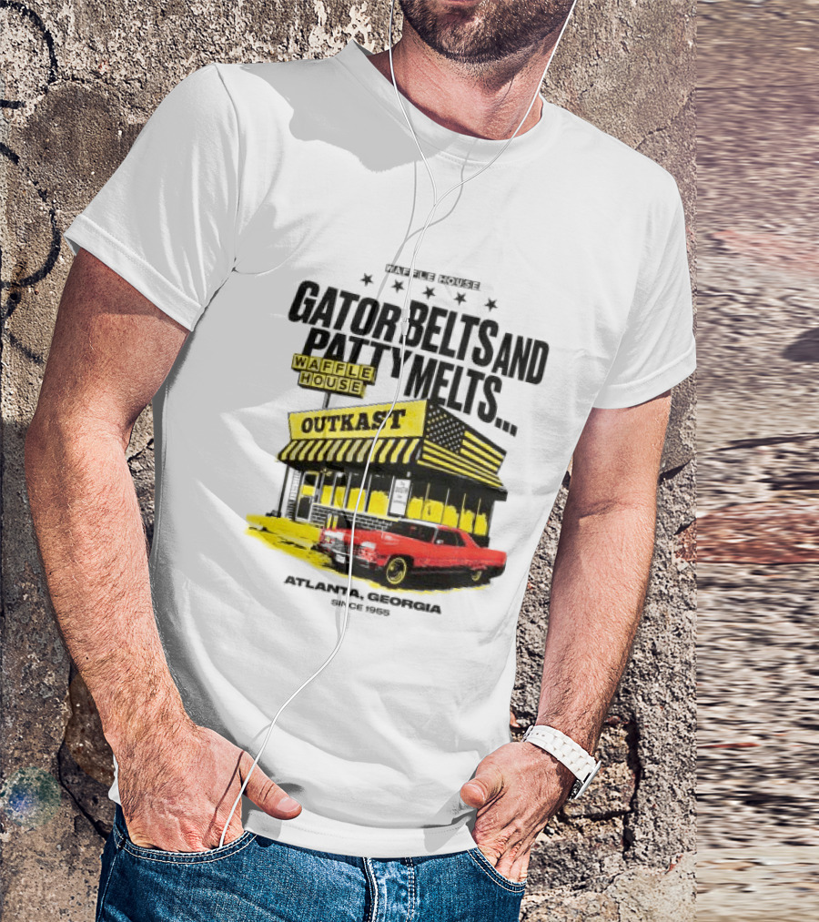 Gator Belts And Patty Melts Outkast Waffle House Atlanta Georgia 1995 T-Shirt