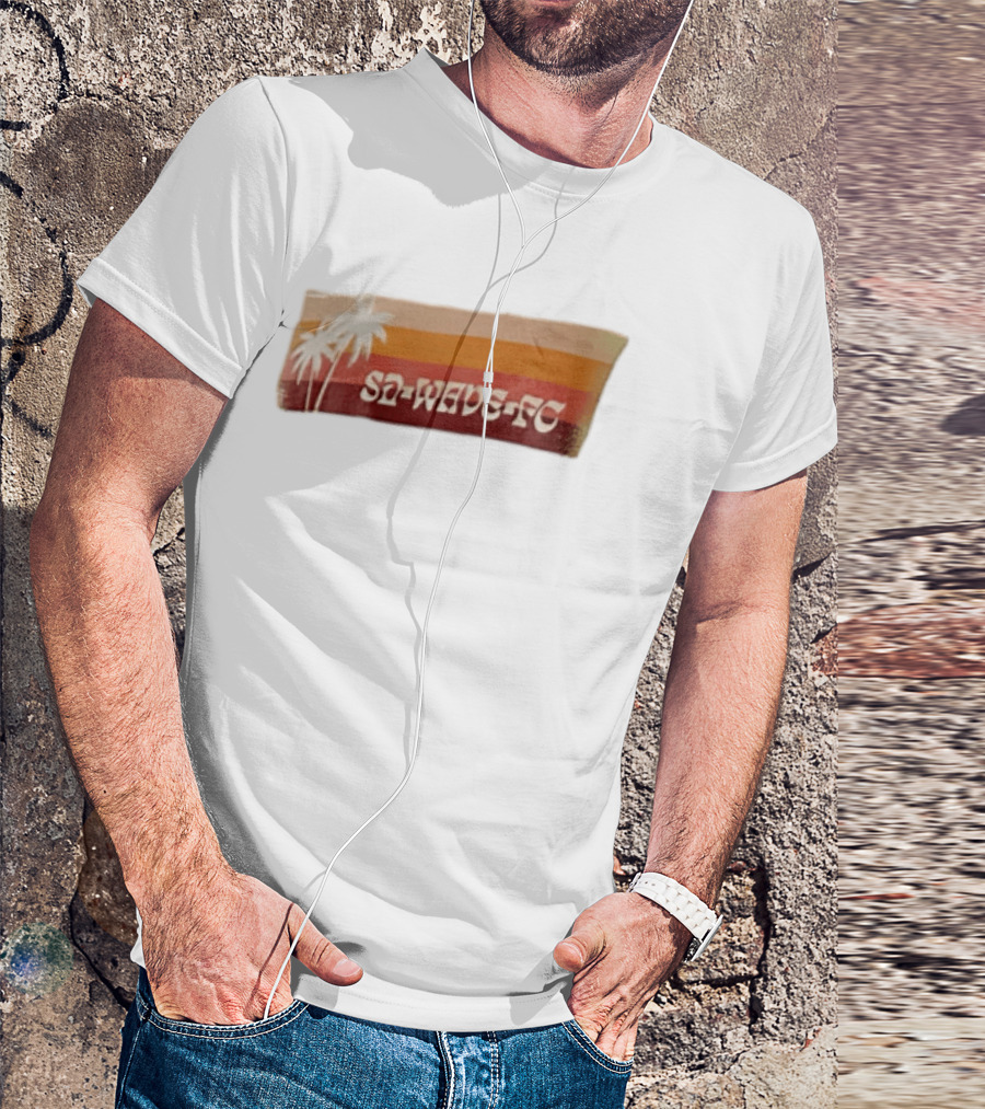 San Diego Wave FC Palm Trees Sunset SA Wave FC T-Shirt