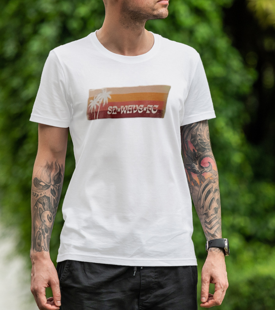 San Diego Wave FC Palm Trees Sunset SA Wave FC T-Shirt