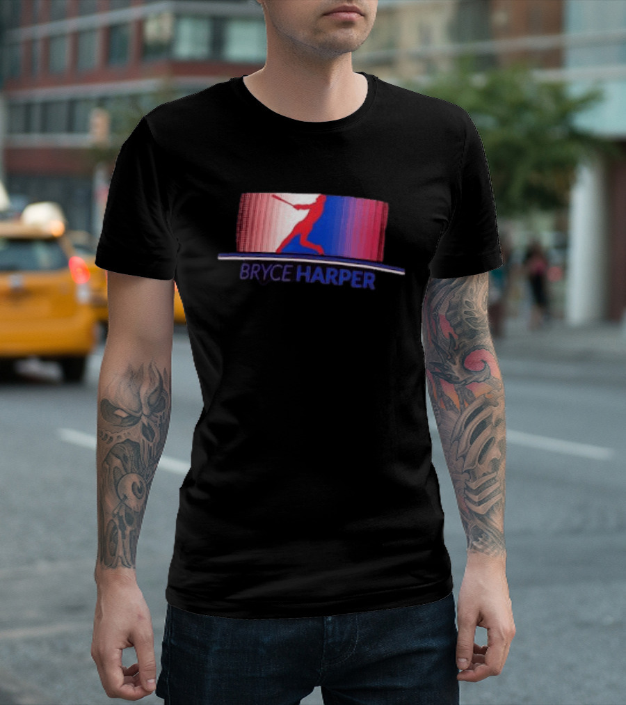 Bryce Harper Philadelphia Phillies Solo Stripe MLB Batter T-Shirt