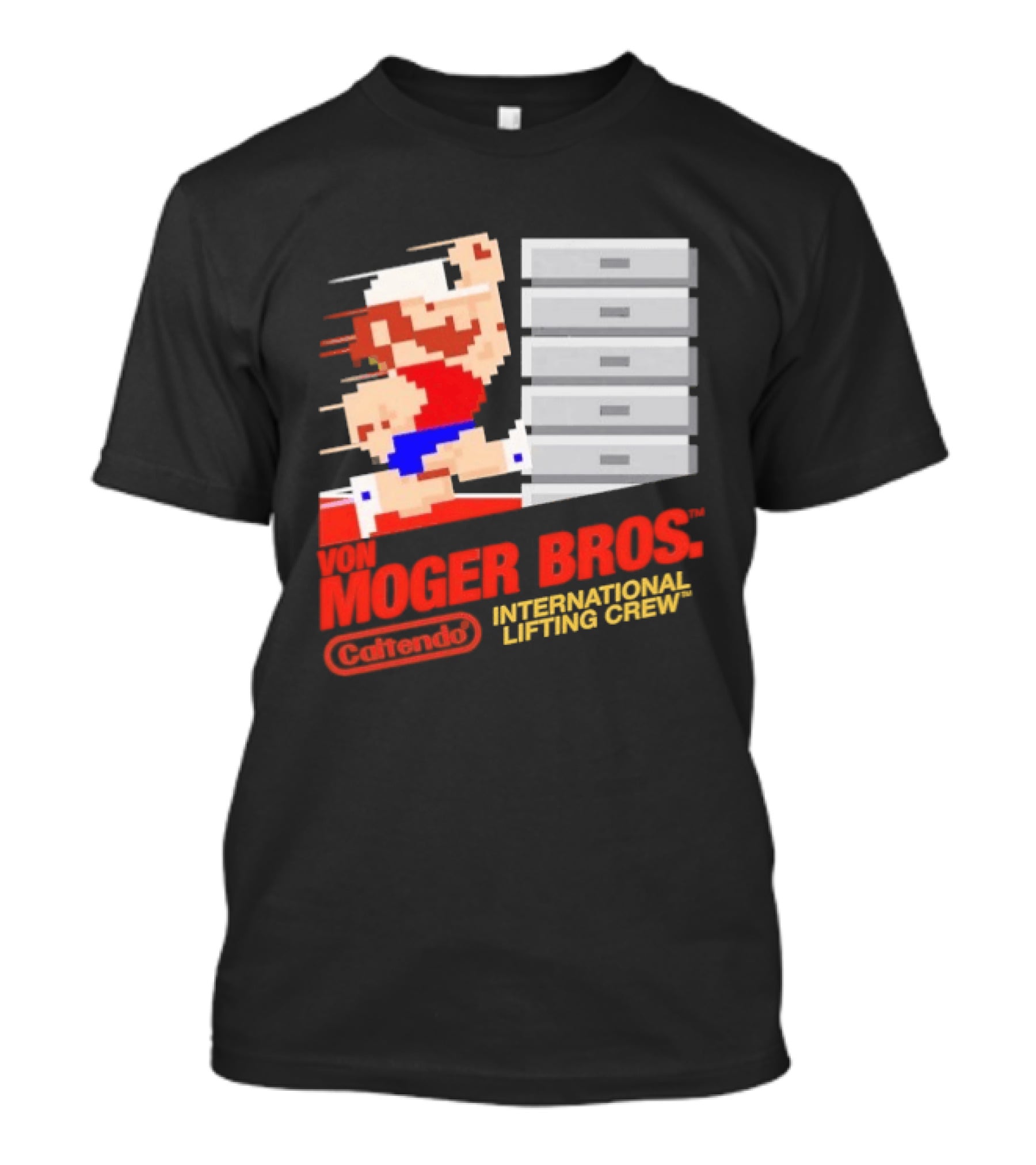 Calum Von Moger Bros Caltendo International Lifting Crew T-Shirt