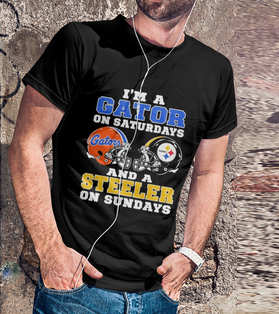 Gator On Saturdays Steeler On Sundays Football Fan Pride T-Shirt
