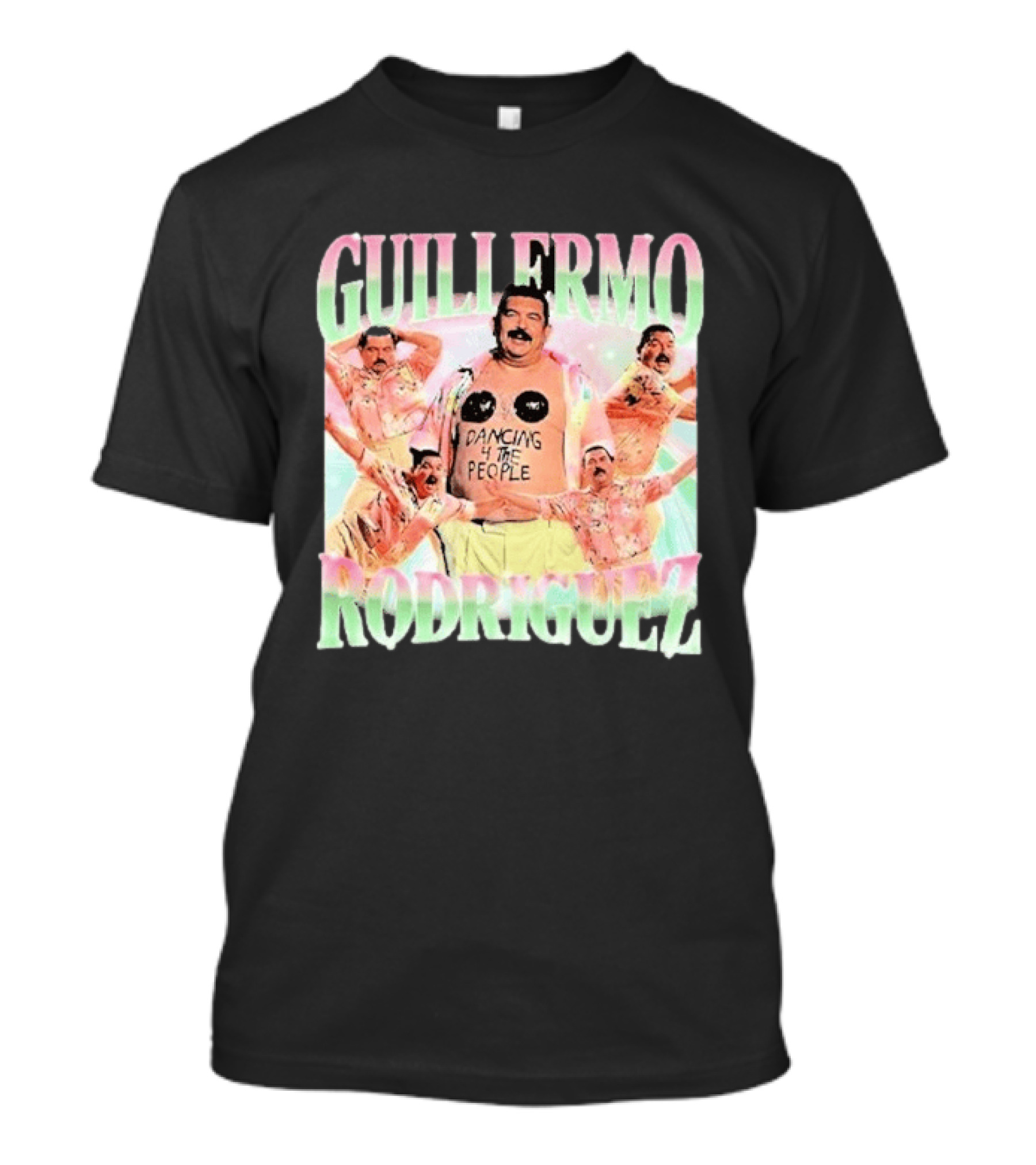 Guillermo Rodriguez Dancing 4 The People Vibrant Pose Collage T-Shirt