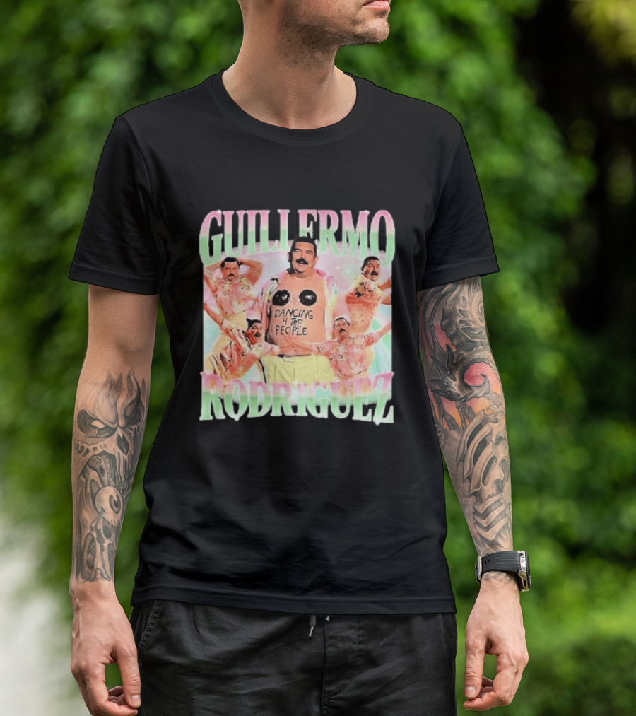 Guillermo Rodriguez Dancing 4 The People Vibrant Pose Collage T-Shirt