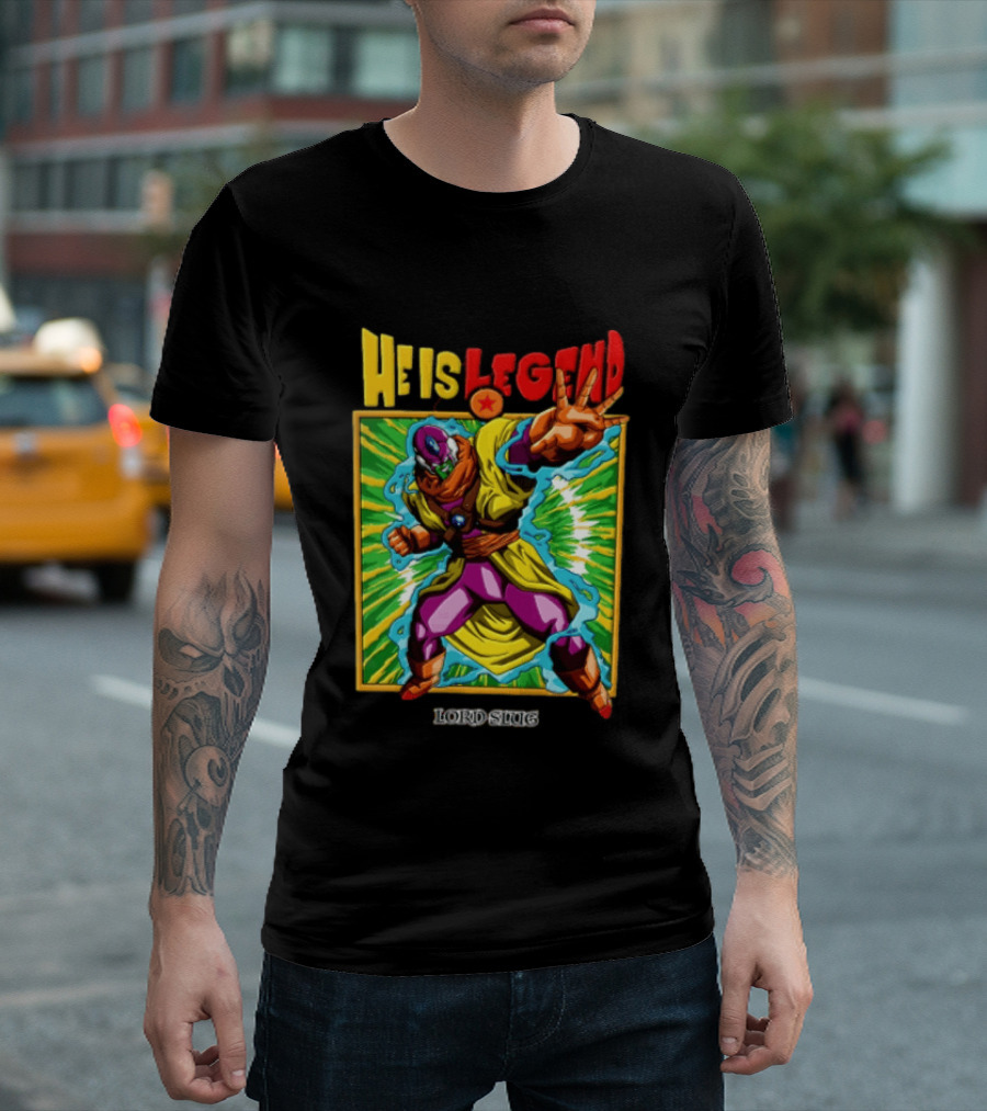 He Is Legend Lord Slug Anime Character Power Pose T-Shirt
