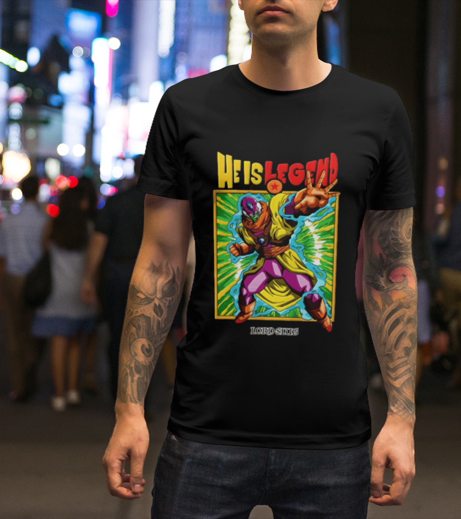 He Is Legend Lord Slug Anime Character Power Pose T-Shirt