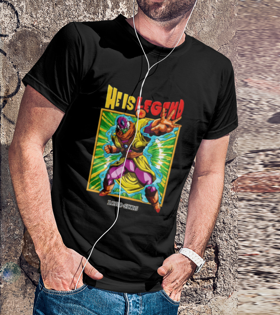He Is Legend Lord Slug Anime Character Power Pose T-Shirt