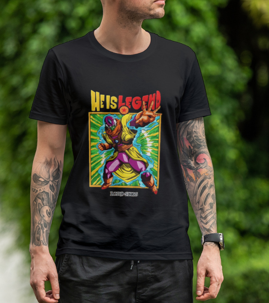 He Is Legend Lord Slug Anime Character Power Pose T-Shirt