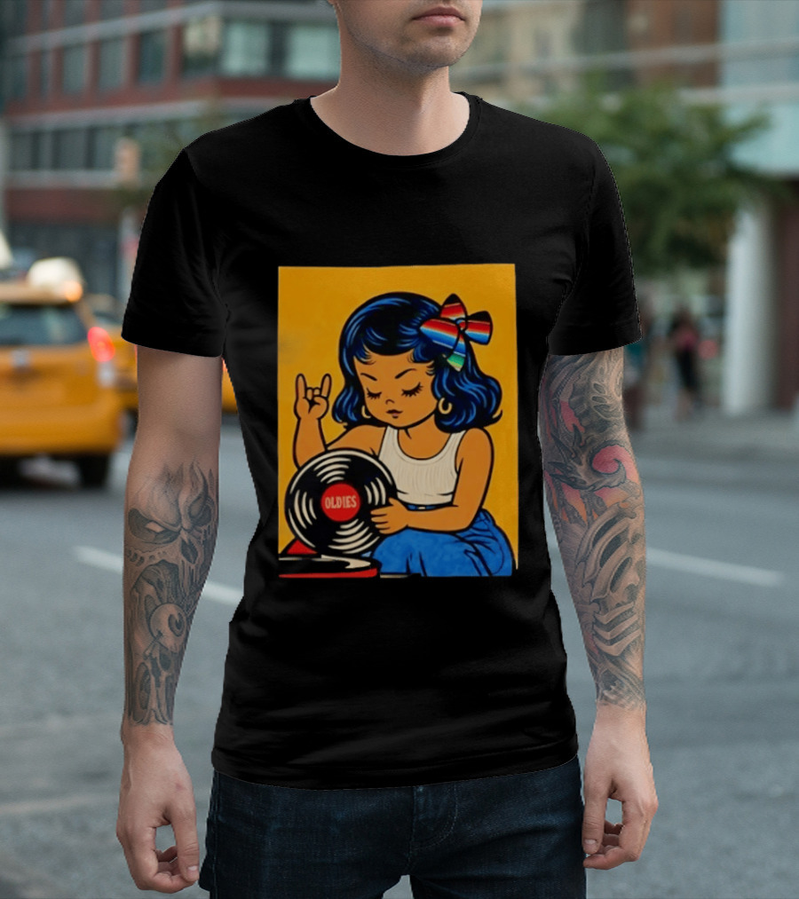 Oldies Lil Chingona Halloween 2026 Retro Record T-Shirt