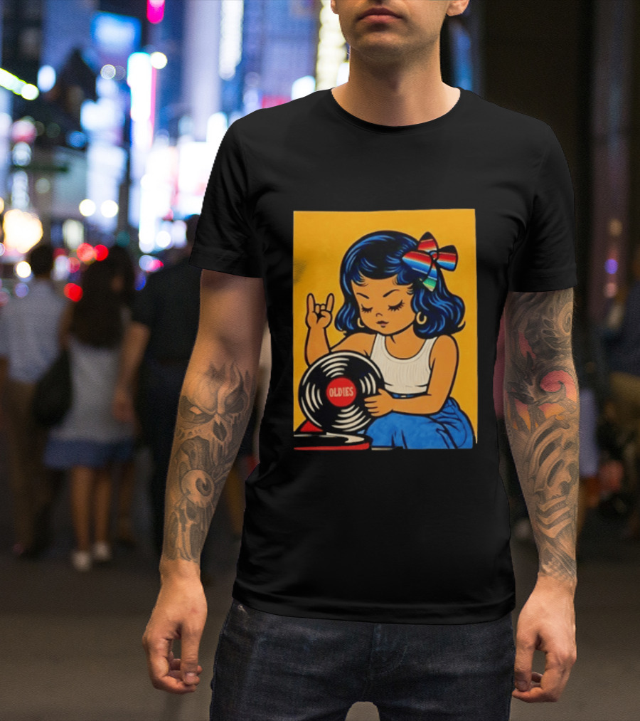 Oldies Lil Chingona Halloween 2026 Retro Record T-Shirt