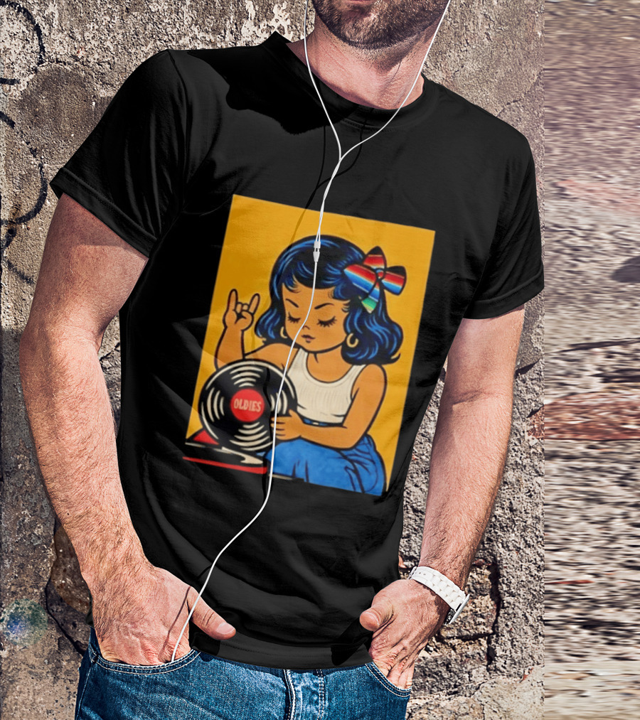 Oldies Lil Chingona Halloween 2026 Retro Record T-Shirt