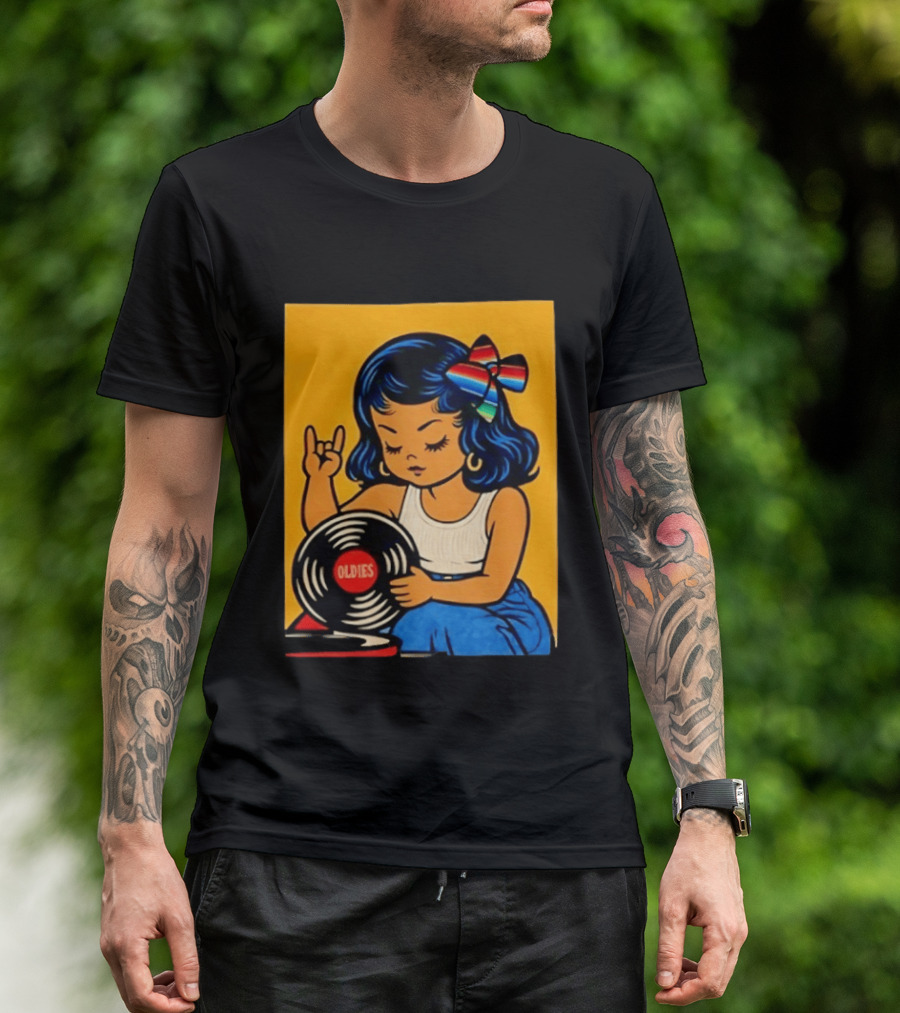 Oldies Lil Chingona Halloween 2026 Retro Record T-Shirt