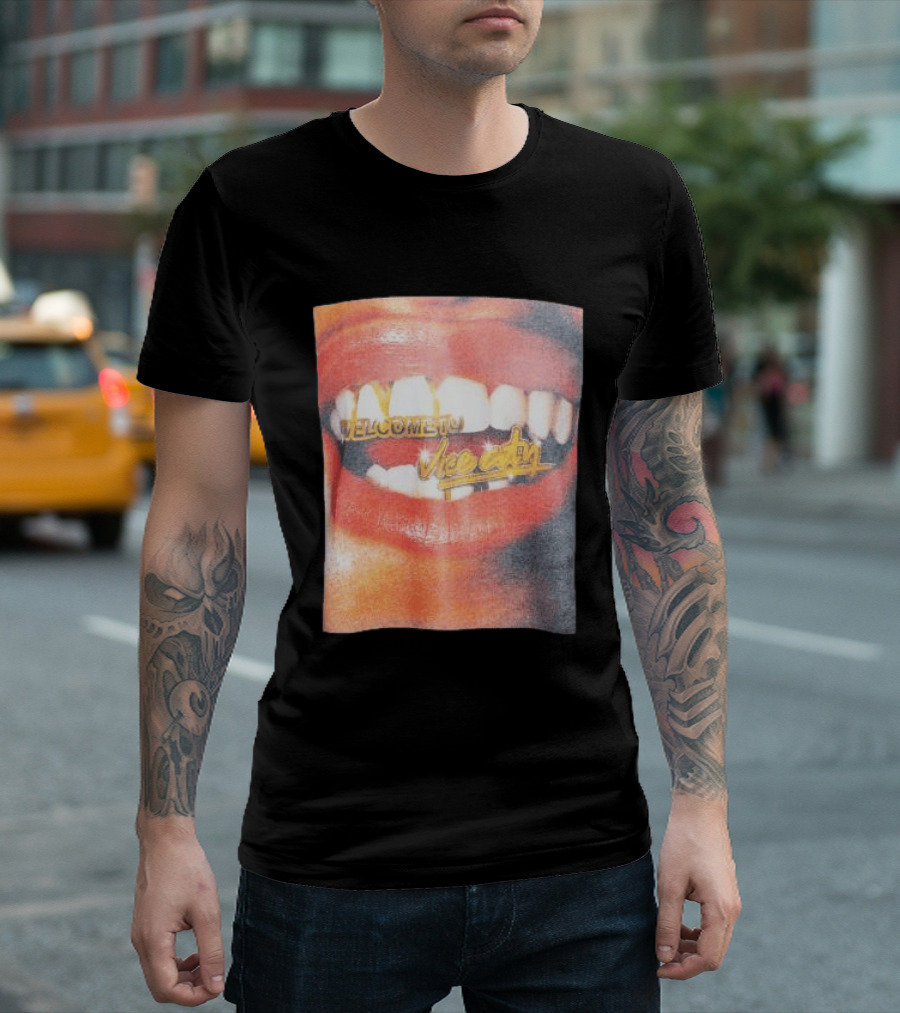 Miami Heat Store Court Culture Vice City Welcome Grill Oversized T-Shirt